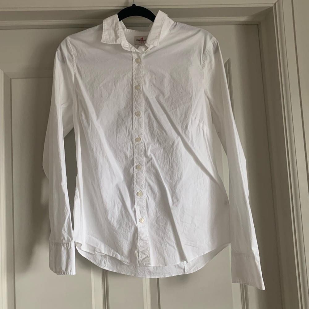 Jcrew white womens button down